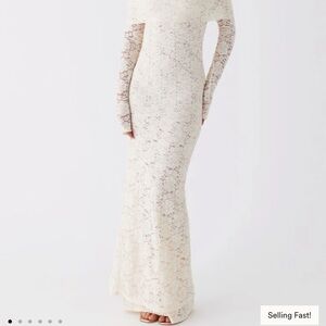 Yours Always Lace Maxi Dress PepperMayo